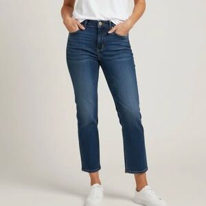 Jen 7 by 7 For All Mankind Dark Wash Cropped Boot Jeans 10